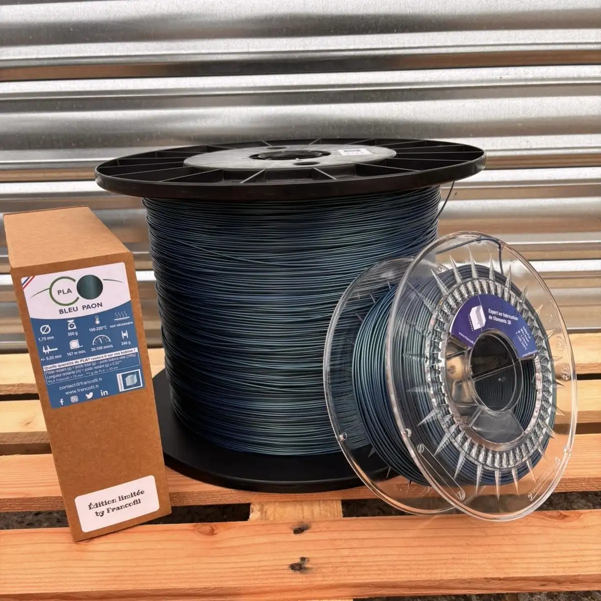 Filament PLA Bleu Paon